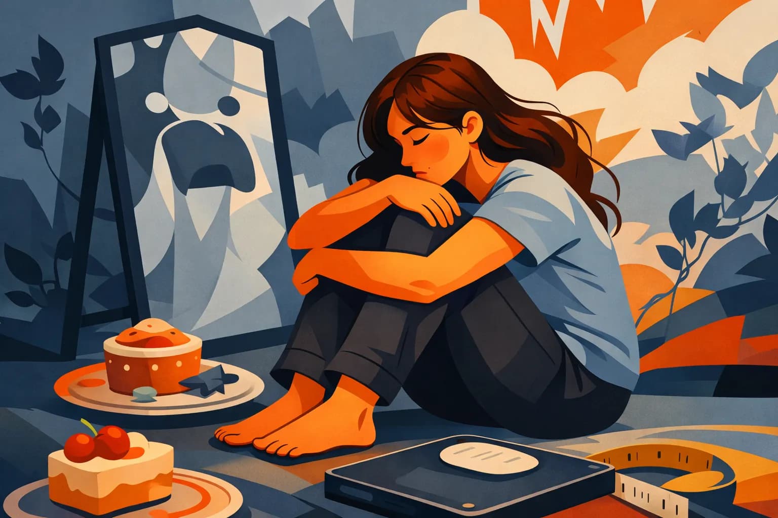How does an eating disorder (ED) manifest?